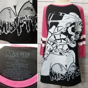 Misfits tunic baseball tee